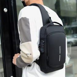 https://www.999shopbd.com/USB charging sport sling Anti-theft shoulder bag  (Black shape CHINA )