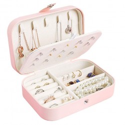 https://www.999shopbd.com/ Leather Jewelry Box - Pink