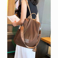 https://www.999shopbd.com/ Women Large Capacity Outdoor Tote Bag ( coffee / brown )